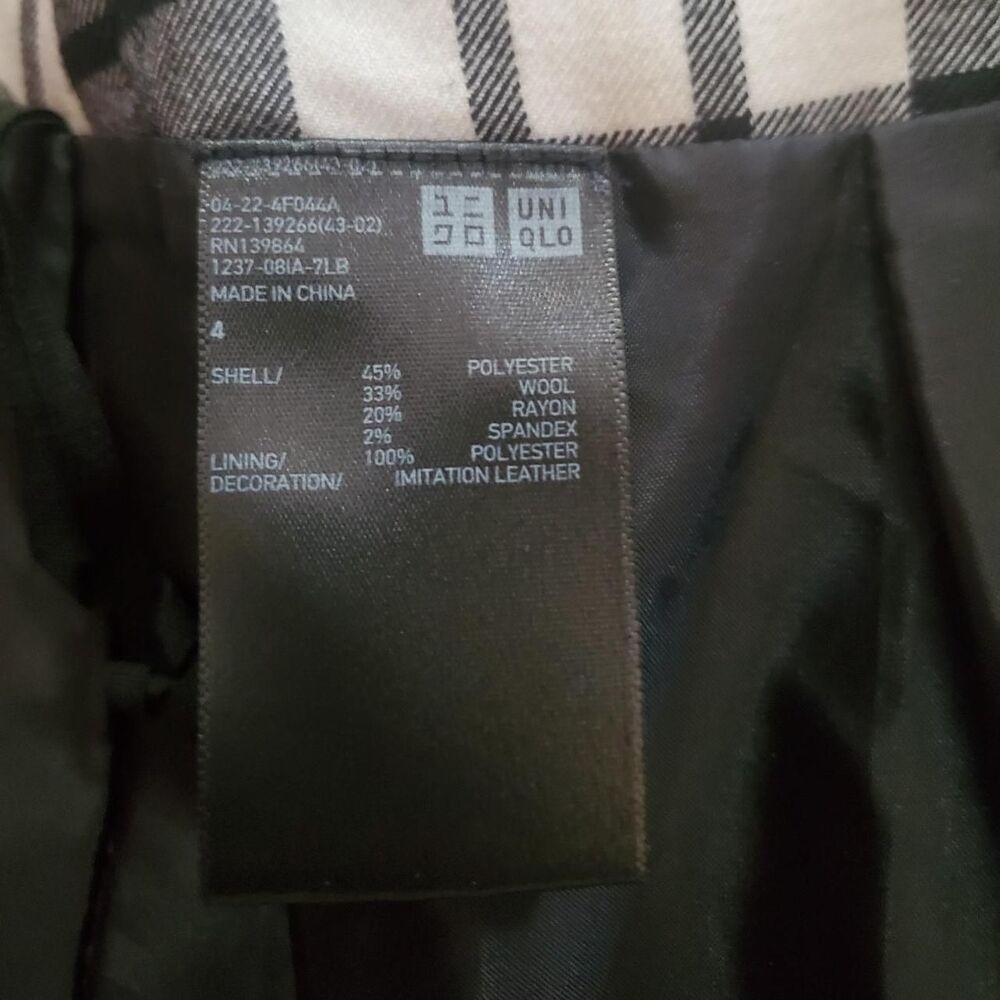 Uniqlo Women's Plaid Mini Skirt Size 4 - Picture 5 of 5